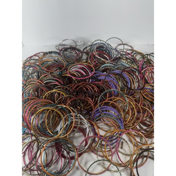 Jewelry - 500pc Indian Bollywood Bangle Bracelet Lot Rhinestone Small 2.25-2.625"